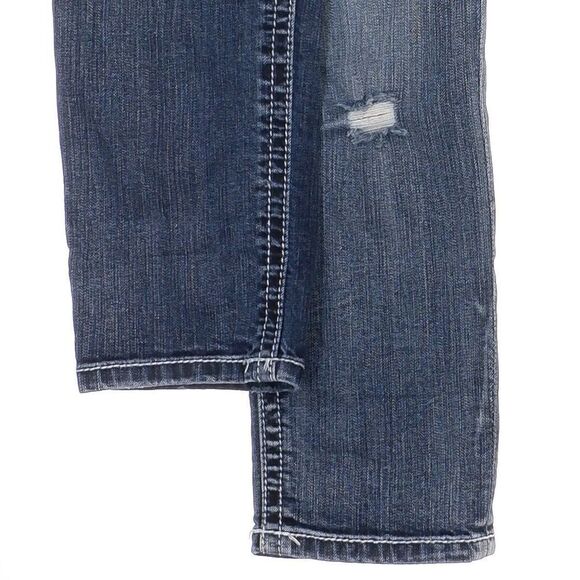 Maurices Skinny Ankle Jeans 1/2 Junior Womens Distressed Blue Stretch 29x25.5 - Picture 5 of 9